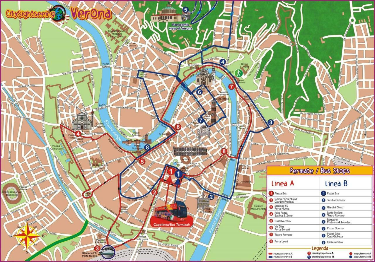 Appartamento Via Valverde 4 Верона Экстерьер фото